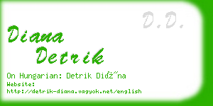 diana detrik business card